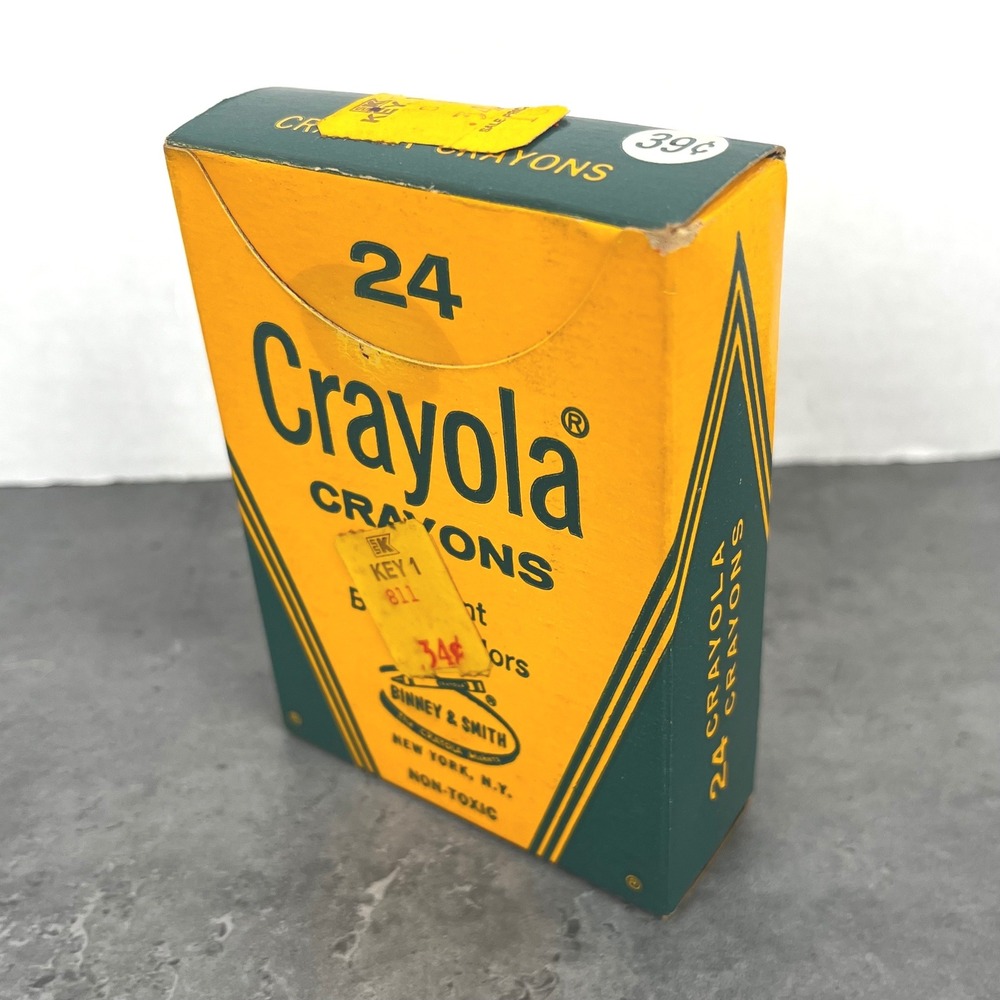 Vintage Crayola Crayons 24 Count Binney & Smith No 242‎ Made in USA Collectible
